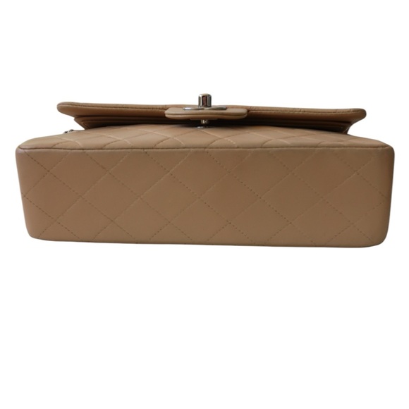 CHANEL Classic Double Flap Bag Small Vintage Beige Silver Hardware (repainted) - Picture 7 of 14
